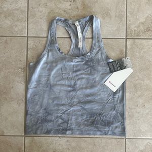 NWT Lululemon Swiftly Race Tank Marble Dye Rhino Grey